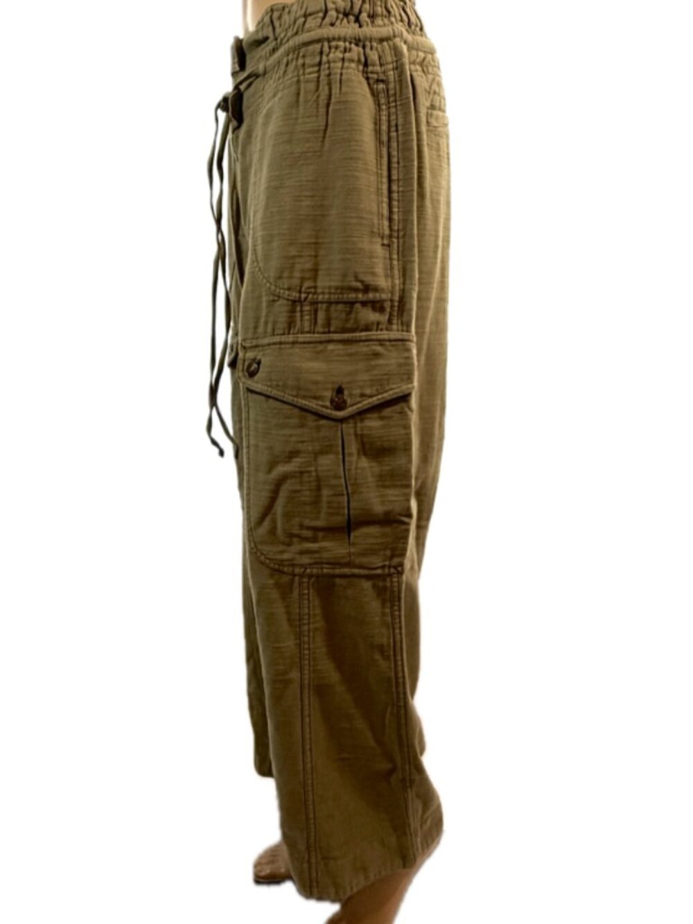 We The Free (Free People) Women's Park Ave Pull-On Cargo Pants - Large - NWOT - Picture 5 of 15